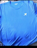 特步（XTEP）童装儿童夏季短袖针织衫短T中大童男童透气速干运动休闲T恤 皇家蓝【9009】 150 cm 实拍图