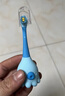 小章鱼儿童牙刷含氟防蛀软毛宝宝乳牙训练2-6岁C07B蓝+漱口杯 实拍图