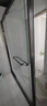 心海伽蓝（SHKL）下沉式淋浴房玻璃隔断一字型无下轨无障碍浴室卫生间干湿分离1p 【哑黑】宽1.9-1.99m/2m高 实拍图