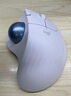 罗技（Logitech）ERGO M575 S 人体工学鼠标 轨迹球鼠标 无线蓝牙双模 办公鼠标 带无线2.4G接收器 珍珠白 实拍图