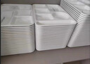 贝莱恩A5食品级密胺餐具分格餐盘学校机关食堂多格盘子饭盘快餐盘分餐盘 14英寸8014 六格餐盘【加厚款】 实拍图