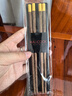 美厨（maxcook）筷子木筷 儿童筷分色筷天然家用鸡翅木筷 金福圆筷子2双MCK8876 实拍图