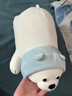 名创优品（MINISO）白熊趴姿公仔毛绒玩具抱枕靠垫卧室办公室午睡枕生日礼物 升级版 实拍图