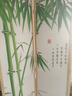 祥朗实木屏风隔断玄关现代简约可移动折叠家用遮挡帘客厅新中式推拉 竹 2米高X0.5米宽一扇 实拍图