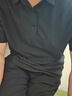 特步运动t恤短袖男夏装新款跑步速干衣薄款训练服半袖简约上衣polo衫 【商务polo衫】正黑色0118 2XL 185 实拍图