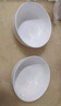 红牡丹 纯白骨瓷餐具陶瓷碗盘碟白色泡面碗家用米饭碗中式釉下彩碗筷 纯白6英寸高脚碗4个装 实拍图