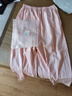纯棉七分裤女春夏季纯色宽松休闲裤居家睡裤2025全棉家居裤可外穿 粉色压条 2XL （135-155斤） 实拍图