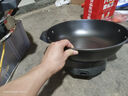 奥克斯（AUX）电炒锅铸铁无涂层一体多功能插电锅炒菜专用物理不粘电热锅大容量炖蒸煮煎电蒸锅家用电饭锅电火锅 标准款-38CM双笼【推荐9-11人】18.5L 实拍图