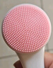 晨色洁面刷 3d硅胶洁面仪 软毛双面按摩刷 手动美容清洁工具 粉色 实拍图