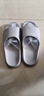 奥康（Aokang）浴室拖鞋男士夏季防滑防臭卫生间洗澡用中老年室内软底凉拖鞋女 灰色 40-41 【适合39-40】 实拍图
