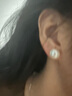 黛米极简系列11-12mm无核淡水珍珠耳钉S925银素耳饰送女友生日礼物 实拍图