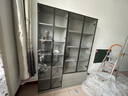 唐辑轻奢玻璃门书柜自由组合书架落地客厅展示柜储物柜双门60cm长 实拍图