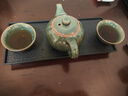 琦轩源茶具茶盘套装家用小套一壶二四杯陶瓷喝茶泡茶壶功夫茶杯 枕月长方茶盘+哥窑茶壶2杯 实拍图
