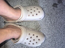 利达妮（TZLDN）厚底洞洞鞋男士夏季外穿沙滩凉鞋防滑防臭eva包头拖鞋手术室专用 卡其色 36 -37【标准码】 实拍图