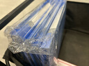 得力（deli）10个装A4金属双强力夹硬文件夹 插页袋/资料册/票据活页合同标书文件夹收纳办公学习用品PE106-T10 实拍图