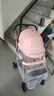 豪威 婴儿推车可坐可躺双向超轻便折叠伞车宝宝0-3岁手推车小孩儿童车 藕粉色+奢华款+橡胶轮+全功能 实拍图