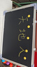 黑板家用儿童挂式小黑板写字板教学培训创意可擦写涂鸦绘画家用小黑板留言书写看板学校粉笔写字板 【升级加厚-横竖可挂】35*50CM+单面黑板 实拍图