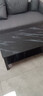 修乐（XIULE）茶几客厅家用茶桌钢化玻璃茶台仿岩板大理石茶几轻奢感小桌子 【加粗钢架】黑纹理+黑架100cm 实拍图