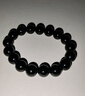 石玥珠宝精品12mm乌金天然黑曜石手串本命年转运珠佛珠水晶手链男女士款 实拍图