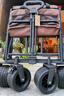 Aoran户外露营推车折叠野营车儿童可躺推车野餐营地车摆摊推车拉货推车 150L 黑色【实心万向轮】适取快递 实拍图