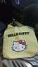 新款大容量夏天轻便百搭卡通kitty手提包外出休闲包单肩可爱ins风 黄白格子可爱KT包【大号无挂件】 实拍图
