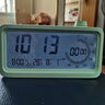 康巴丝智能闹钟学生起床神器LCD可视化正倒计时器学生专用计时学习多功能桌面电子闹钟2318 绿色（电池款） 实拍图