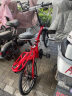凤凰（Phoenix） 折叠自行车女男儿童学生女士超轻便携免安装载变速折叠小轮单车 【双减震碟刹】20寸7速十八刀红 实拍图