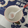 【50万好评】釉下彩可爱卡通碗碟套装家用陶瓷碗筷盘餐具可爱猪 可爱猪一碗一勺 实拍图