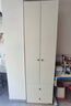 全友家居奶油风二门衣柜卧室家用出租房靠墙落地收纳柜子成品衣橱家具 实拍图