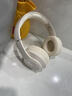 滴哩英语四六级听力耳机大学四级六级考试专用FM调频4级A级B级专八公共三级校园头戴式收音机蓝牙耳麦 【充电款】米白 送充电线 标配  耳机 实拍图