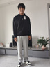 安踏运动长裤男夏季直筒针织跑步长裤子男常规版型平口休闲运动裤 实拍图