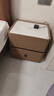 芝华仕（CHEERS）复古风智能带锁卧室储物岩板轻奢高级感新款无线充电床头柜G067棕 实拍图