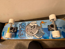 京东京造滑板儿童青少年男女专业四轮双翘板刷街枫木初学滑板节日礼物蓝色 实拍图