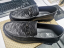 七匹狼男鞋冬季新款豆豆鞋男休闲皮鞋子男男士商务休闲鞋一脚蹬男鞋牛皮 黑色【畅销款】 41 【标准皮鞋码=运动鞋码42】 实拍图