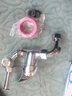 华厦金牛全铜电热水器混水阀开关冷热明装U型水龙头淋浴器混合阀通用配件 全铜F款热水器龙头 实拍图