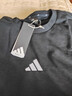 阿迪达斯（adidas）卫衣男装25冬新款运动服棉质透气舒适跑步长袖休闲圆领时尚套头衫 黑/时尚徽标/柔软亲肤/热销款 2XL 码【185-190cm/190-200斤】 实拍图