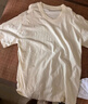 凡客诚品vancl 短袖T恤全棉圆领夏装男女同款 奶杏色 XL /130-150斤 /卡码建议拍小 实拍图