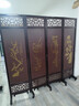 成爵 实木中式仿古屏风折叠可移动酒店茶楼隔断客厅隔断玄关风水遮挡 平顶折叠款 印梅兰竹菊 实拍图