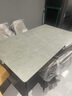 京释（JINGSHI）餐桌 岩板餐桌椅组合意式轻奢现代简约家用饭桌餐厅家具 阿玛尼灰哑光【闪电椅】 1.4m 四椅【桌架升级款】 实拍图