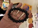 普陀山黑曜石手串男乌金黑水晶玛瑙手串珠手链男女盘珠好运 12mm 实拍图