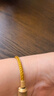 特价周生生手绳生生手链黄金转运珠红绳马卡龙钢丝绳适用皮绳手链 【金色】成品 17cm 实拍图