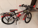 儿童自行车6-10-15岁中大童男女孩脚踏车学生单速变速山地车 【单速】黑红色+骑行大礼包 20寸【适合身高130-145cm】 实拍图
