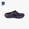 迪卡侬（DECATHLON）游泳男士凉鞋沙滩拖鞋洞洞鞋外穿NABD2028002深蓝色网格款44码 实拍图