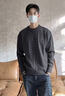 名创优品（MINISO）圆领绞花纹理感针织毛衣男秋冬季保暖抗寒百搭情侣毛衫 深灰 L 实拍图