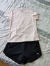 安踏（ANTA）速干运动套装 女夏季防走光训练运动服中考体测跑步瑜伽服两件套 【速干防走光A款】燃冬粉/黑-5 XL/女175 实拍图