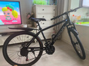 飞鸽（FLYING PIGEON）山地自行车成人男女变速山地车青少年中小学生车越野户外骑行单车 【高碳钢】G8002代-辐条轮-黑色 26寸轮组（适合160-180cm） 21速入门版 实拍图