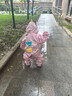 牧萌儿童雨衣男童连体套装防水全身幼儿园女孩小童 樱花独角兽 M 实拍图