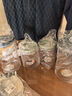欣美雅（xinmieya）杂粮收纳盒玻璃瓶带盖储物罐食品密封罐咖啡豆储存罐茶叶罐便携收纳罐 星海蓝1200ml*2加购杯刷+标签 实拍图