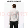 UR2025秋季新款女装休闲简约绗缝收腰羽绒服外套UWM150038 浅灰 L 实拍图