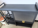 帅仕厨房置物架落地橱柜多层微波炉烤箱收纳碗柜餐边水果蔬菜储物架子 【特厚加高层】灰3层100长32深 实拍图